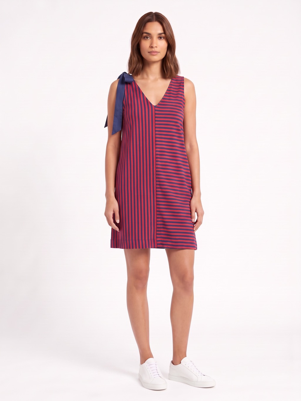 Vineyard Vines Red & Navy Striped Dress